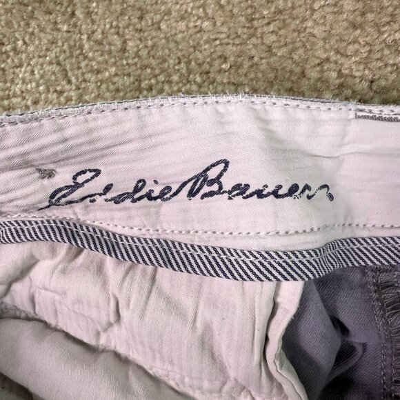 Eddie Bauer Womens Mercer Fit Gray Pants Slim Straight Sz 6 Mid Rise 32x30 E668 - Picture 4 of 14
